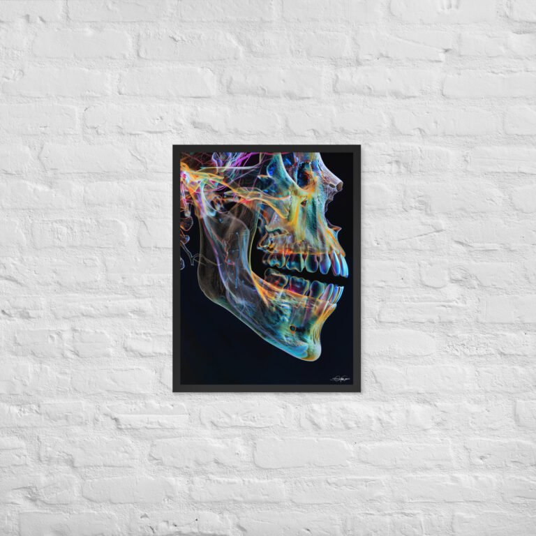 Framed photo paper poster